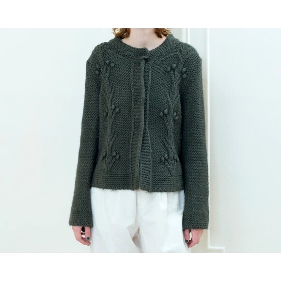 Elsamanda Sweaters - Anthropologie Elsamanda Sweater Brown Long Sleeve Knit Cardigan Sz M